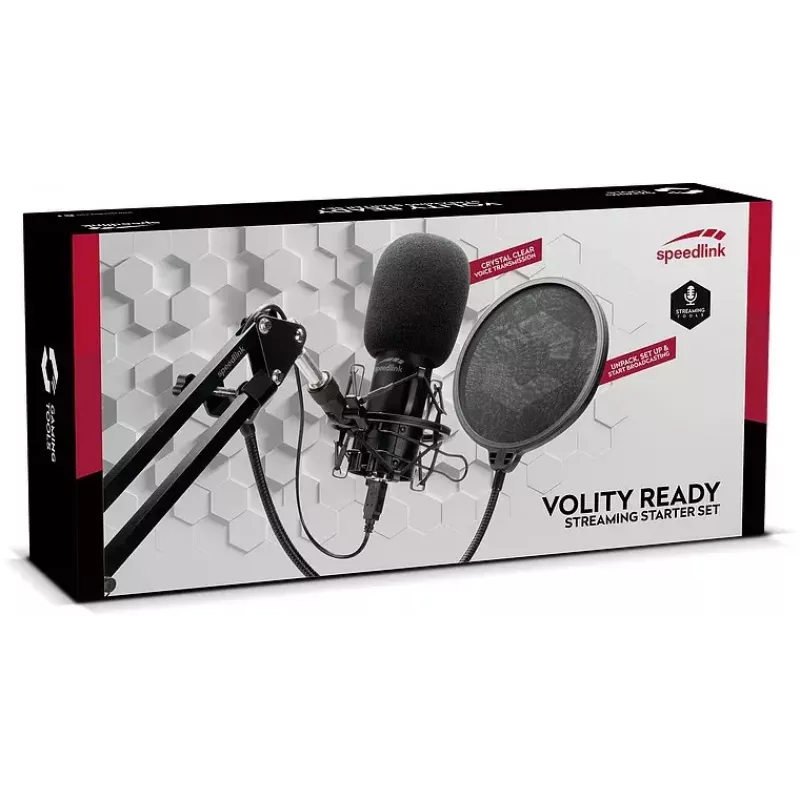 Microfono da studio SPEEDLINK Volity Ready nero
