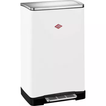 Pattumiera Wesco Big Double Boy bianco opaco 112755 — 2 scomparti