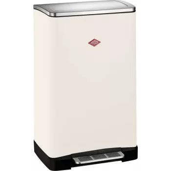 Pattumiera Wesco Big Double Boy sabbia opaco 112754, 2 scomparti, 50 L capacità totale