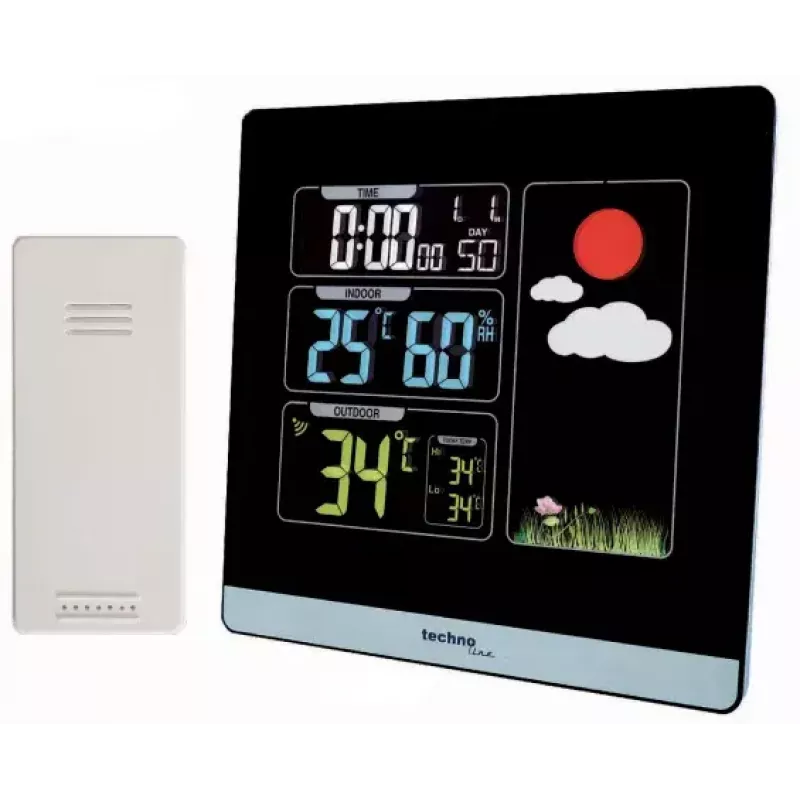 Stazione meteo digitale Technoline WS 6448 nera