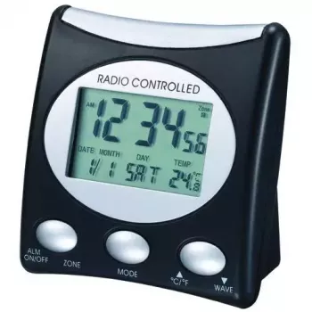 Sveglia digitale Technoline WT 221 T nera 12/24h LCD