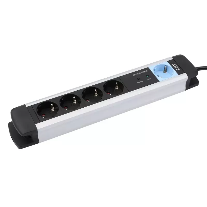 Ciabatta Olympia MS 2500 1,5 m 5 prese AC per interni nero argento