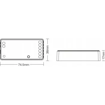 Controller LED MiBoxer FUT037Z+ 3in1 RGBW Zigbee 3.0