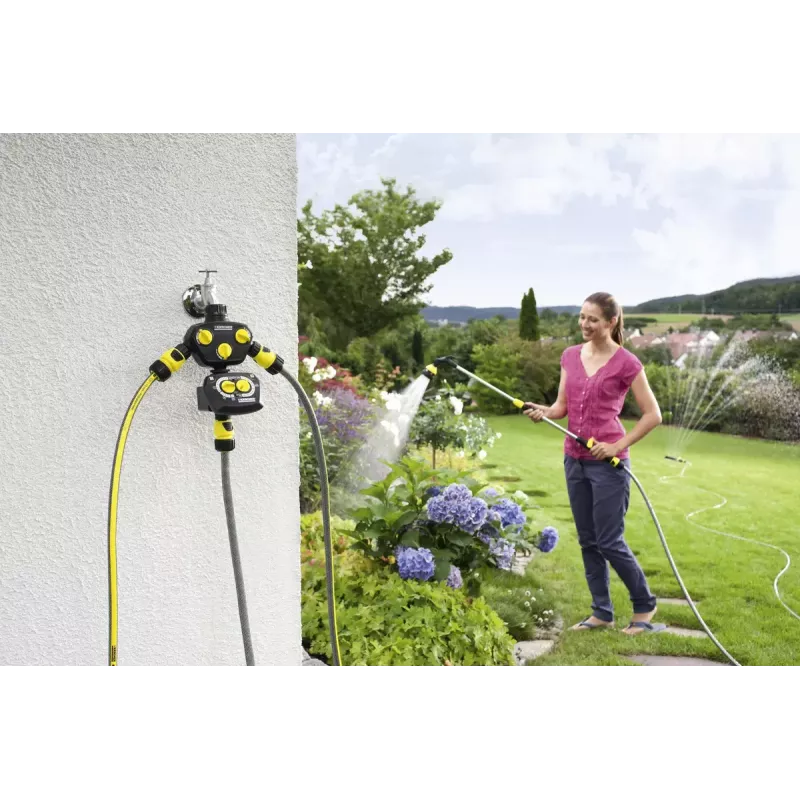 Timer di irrigazione meccanico Kärcher WT 4.000 nero giallo