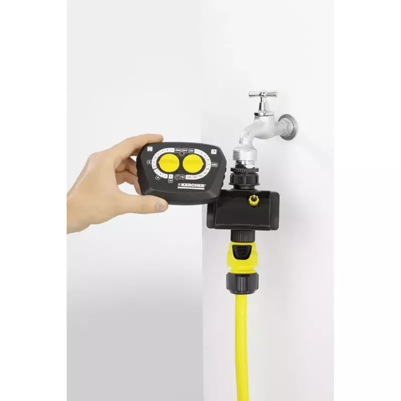 Timer di irrigazione meccanico Kärcher WT 4.000 nero giallo