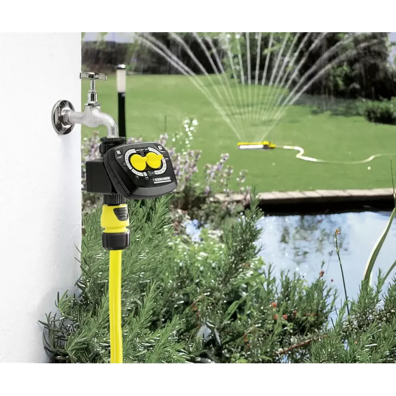 Timer di irrigazione meccanico Kärcher WT 4.000 nero giallo
