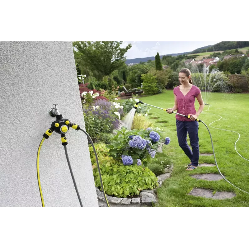 Programmatore di irrigazione meccanico Kärcher WT 2.000 nero giallo
