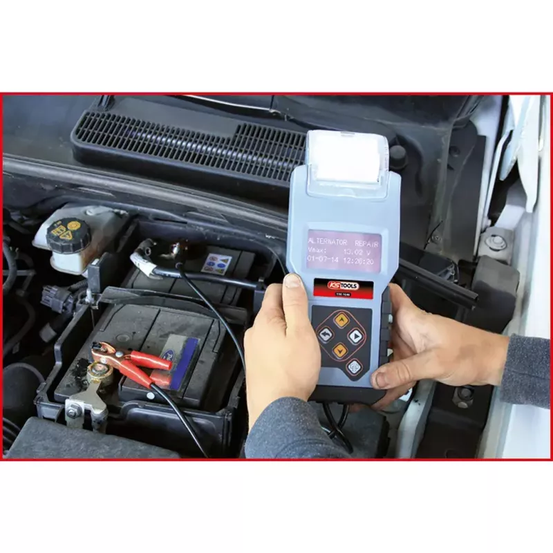 Tester per batterie KS Tools 550.1646 nero blu 1,5 kg
