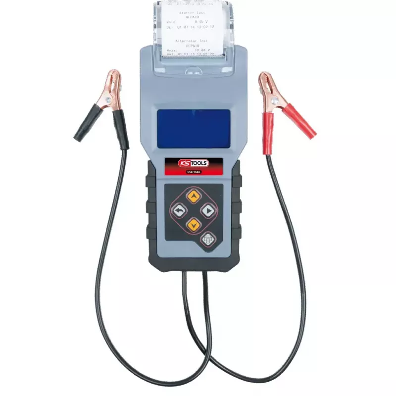 Tester per batterie KS Tools 550.1646 nero blu 1,5 kg