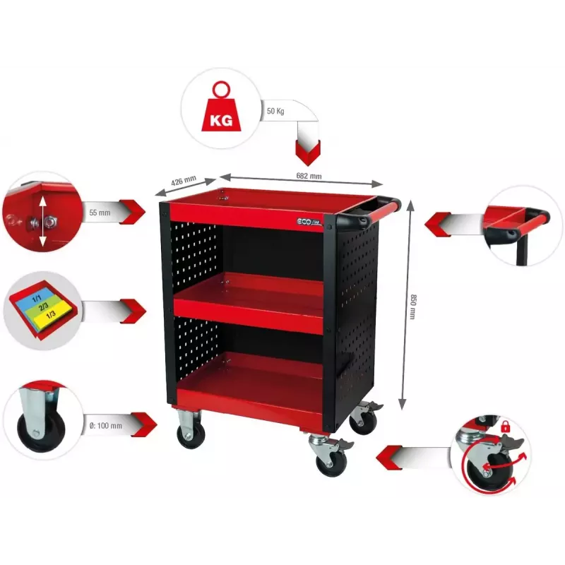 KS Tools ECOline carrello di servizio per officina (890.0006)