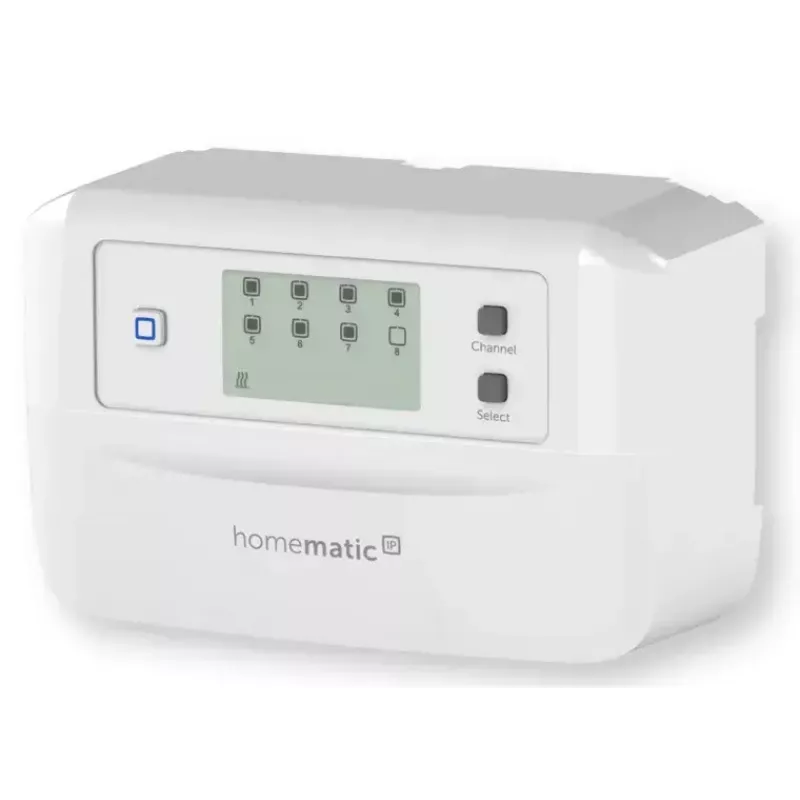 Regolatore per riscaldamento a pavimento 8 canali motorizzato, eQ-3 Homematic IP, termostato digitale (RF, AC 230 V)