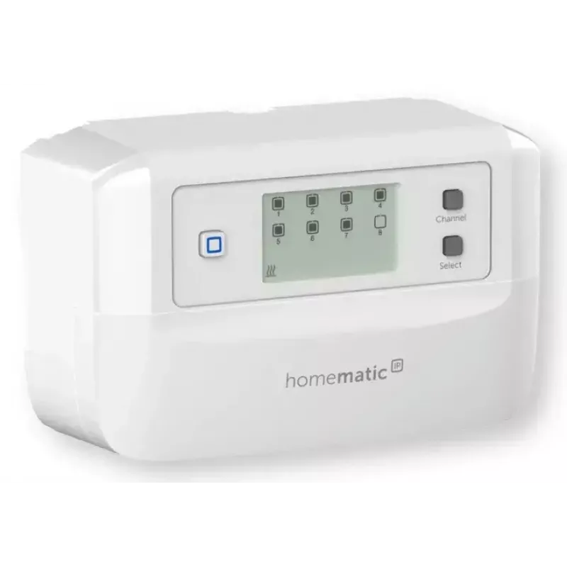 Regolatore per riscaldamento a pavimento 8 canali motorizzato, eQ-3 Homematic IP, termostato digitale (RF, AC 230 V)