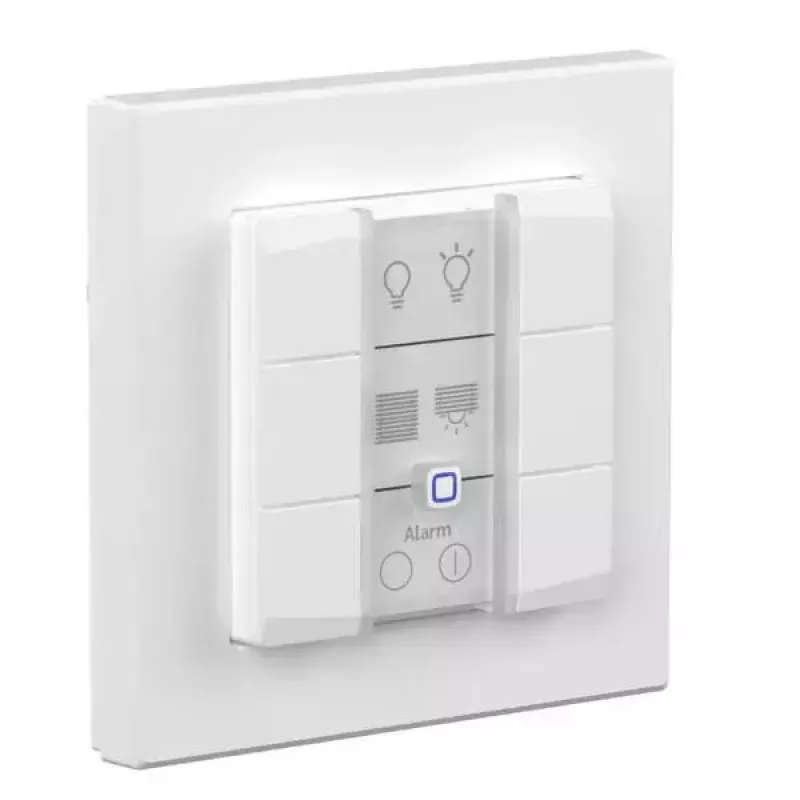 Pannello interruttore a parete eQ-3 Homematic IP interruttore a parete 6 canali plastica bianco