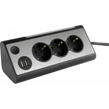 Multipresa REV 2400050010, 3 vie con 2 porte USB