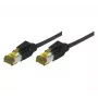 Cavo di rete EXC Patch RJ45 S/FTP CAT 7 LSOH Snagless nero 20m