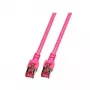 Cavo di rete EFB Elektronik RJ45 S/FTP Cat.6 10 m magenta