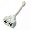 EFB Elektronik K5125.015 Adattatore a T 1:1 parallelo, da RJ45 a 2x RJ45, 0,15 m, bianco