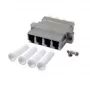 EFB-Elektronik 53353.1 Accoppiatore in fibra ottica LC Quad single-mode, custodia in metallo