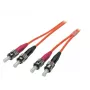 EFB Elektronik O6023.7,5 Cavo patch in fibra ottica Duplex ST-ST OM1, 7,5 m, arancione