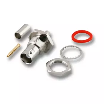Connettore per cavo BNC EFB Elektronik 52515.1, finitura argento