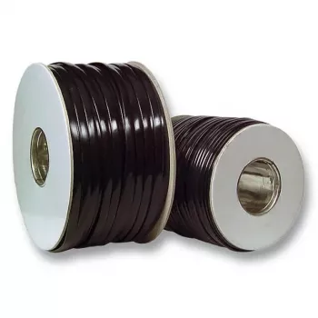 Cavo piatto EFB Elektronik 91104.100, guaina in PVC nera, lunghezza 100 m