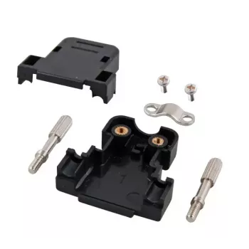 EFB Elektronik E-DH15 Cappuccio D-Sub, 15 pin, nero