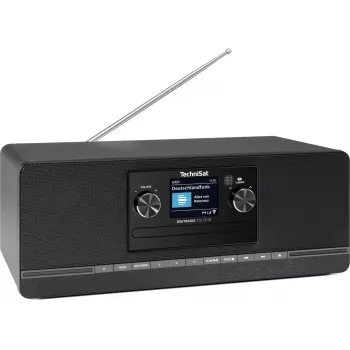 TechniSat DigitRadio 372 CD IR, nero, radio DAB+/FM/internet con lettore CD