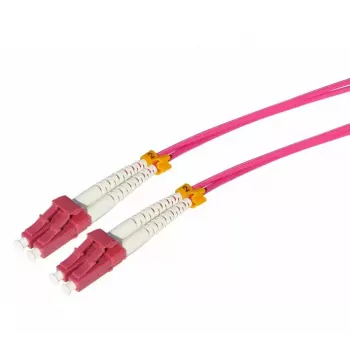Cavo in fibra ottica Tecline 798LL00 LC OM4 0,5 m rosa viola