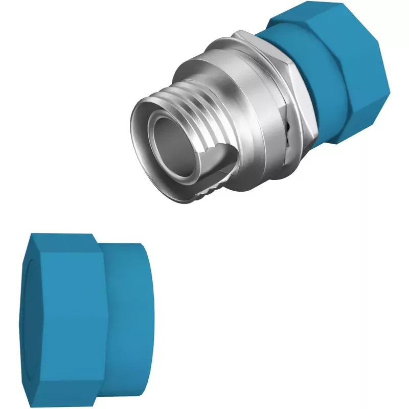 Adattatore in fibra ottica EFB Elektronik 53344.3 FC/PC blu metallizzato