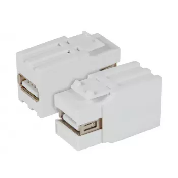 Modulo keystone EFB Elektronik EB498V2 piatto bianco