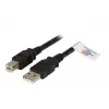 Cavo dati USB 2.0 EFB Elektronik K5256SW.1,5 — USB A a USB B, 1,5 m, nero