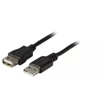 EFB Elektronik K5220SW.1,5 Cavo prolunga USB 2.0, A maschio-A femmina, 1,5 m, nero
