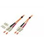 Cavo in fibra ottica EFB Elektronik O6413.25 — OM2 50µm, SC–SC, 25 m, full duplex, arancione