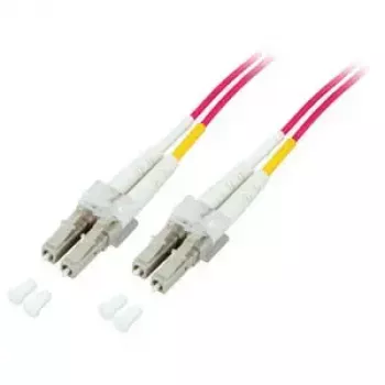 EFB Elektronik O0319.0,5OM5 Cavo patch in fibra ottica Duplex, LC-LC, OM5 50/125 µm, LSZH, 0,5 m, verde lime