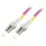 EFB Elektronik O0319.0,5OM5 Cavo patch in fibra ottica Duplex, LC-LC, OM5 50/125 µm, LSZH, 0,5 m, verde lime