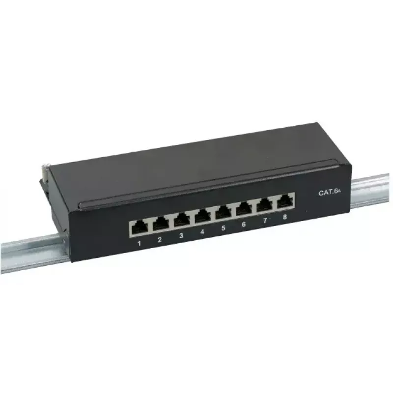 Patch panel EFB Elektronik 37737SW.8 RJ-45 10000 Mbit/s nero 1U