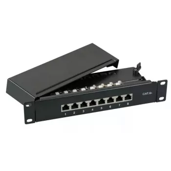 Patch panel EFB Elektronik 37737SW.8 RJ-45 10000 Mbit/s nero 1U