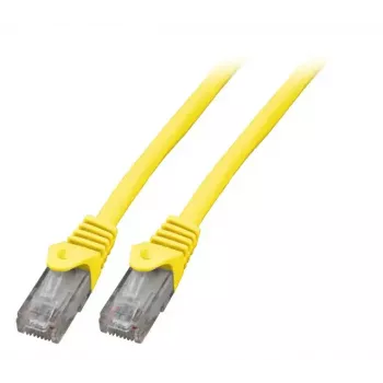 EFB Elektronik K8104GE.0,25 Cavo patch RJ-45 Cat6 U/UTP, 0,25 m, giallo