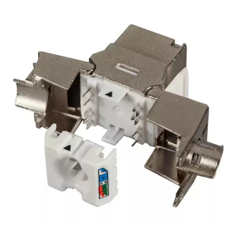 Modulo keystone EFB Elektronik E-20092 piatto argento RJ-45