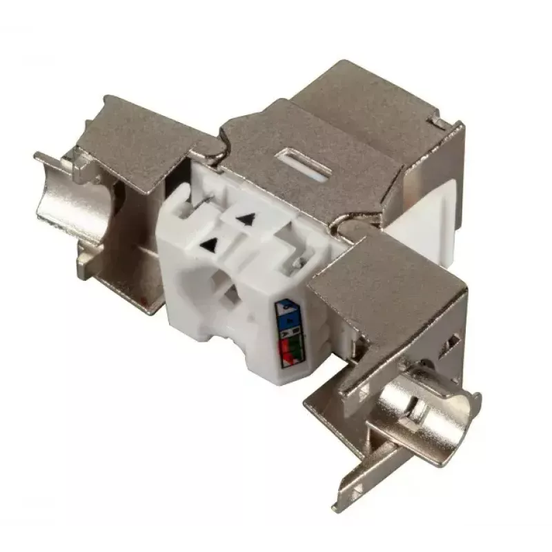 Modulo keystone EFB Elektronik E-20092 piatto argento RJ-45
