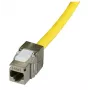 Modulo keystone EFB Elektronik E-20092 piatto argento RJ-45