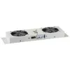 EFB Elektronik 691656GR Fan Unit 2-fold with Thermostat for Wall Cabinets, IP55, Grey (RAL 7035)