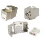 Modulo keystone EFB Elektronik E-20093, design piatto, argento, connettore femmina RJ-45