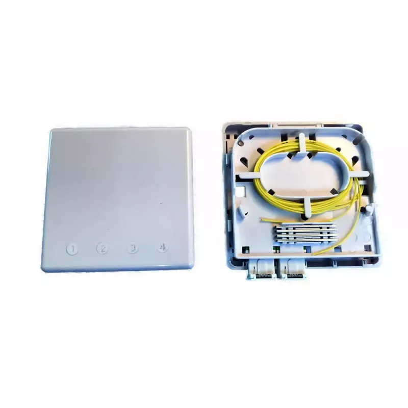Scatola di connessione di rete EFB Elektronik FTTH-BOX-IN-6, case in plastica, 80×80×28 mm, bianco