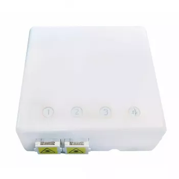Scatola di connessione di rete EFB Elektronik FTTH-BOX-IN-6, case in plastica, 80×80×28 mm, bianco