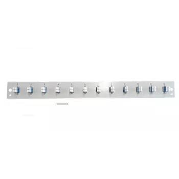 EFB Elektronik SB-FP-12SC-S-OM4 pannello frontale con 12 accoppiatori LC duplex OM4, grigio, 1U