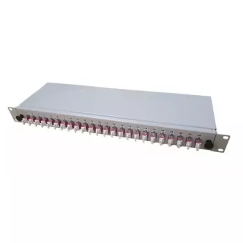 EFB Elektronik B65901.6OM4 Breakout box, 6 accoppiatori LC duplex OM4, parzialmente equipaggiata, grigio