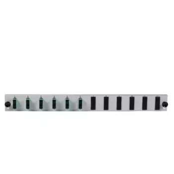 Accessorio patch panel EFB Elektronik SB-FP-6SC-D-V-OM3, installazione rack 1U, 432×13×43,5 mm, grigio