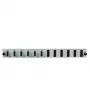 Accessorio patch panel EFB Elektronik SB-FP-6SC-D-V-OM3, installazione rack 1U, 432×13×43,5 mm, grigio