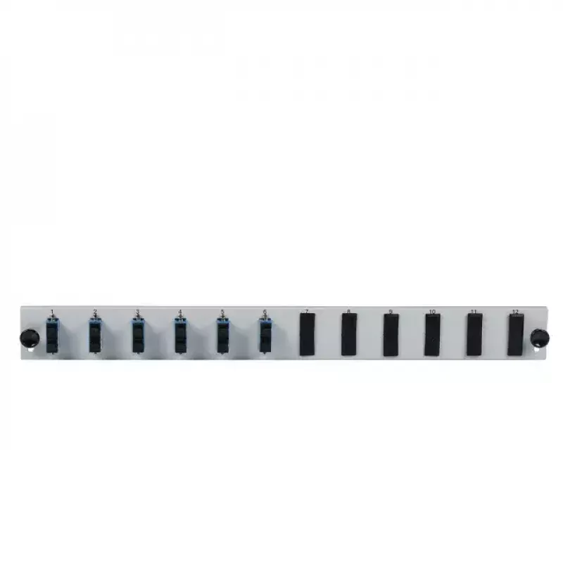 Accessorio patch panel EFB Elektronik SB-FP-6SC-D-V-OM4 — montaggio rack 1U, 432×13×43,5 mm, grigio